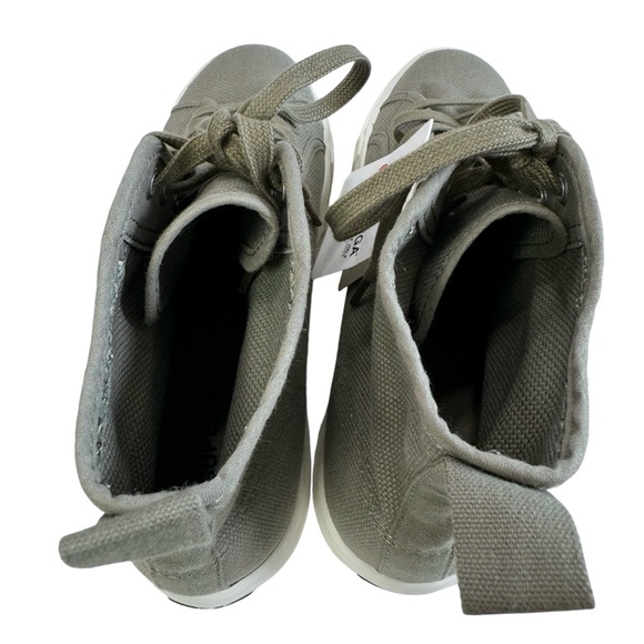 Superga 2708 Hi Top Tank Platform Sneakers Safari Green/ Favorio/ Milky Size 9 - Picture 9 of 16